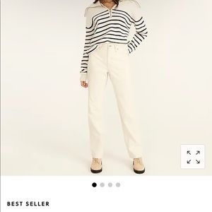 JCrew slouchy boyfriend jean in Ecru